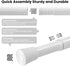 Set: (38-53" 53W78" Closet AJAZZ Curtain Rods No Drilling W Adjustable Range) & Accordion Door Curtain, Black L