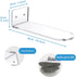 6 PCS Acrylic Floating Shoe Rack Wall Mount Display Shoe Rack Transparent Storage Rack for Home Use Sneaker Display