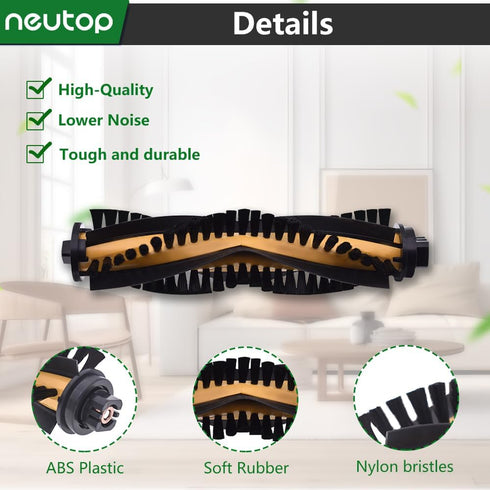 neutop Brush Rollers Replacement 3-Pack Compatible with Ecovacs Deebot N79S N79 DN622 DN622.11 DN622.31 N79W N79se and
