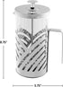 Ovente 34 Ounce French Press Coffee & Tea Maker, 4 Level Stainless Steel Filter System, Portable Pitcher