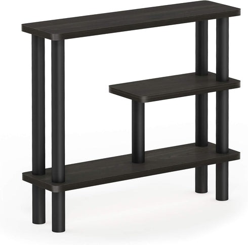 Espresso/Black Slim Space-Saving Storage Rack by Furinno