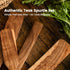 Wooden Spurtle for Cooking, High Moisture Resistance Teak Wooden Spurtle for Spreading and Mixing, Non-Stick