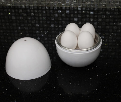 Microwave Egg Boiler Cooker - BPA Free for Hard or Soft Boiled Eggs, Cooks Up to 4 Eggs in Minutes