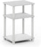 Furinno JUST Side Table, 3-Tier End Table, Open Shelves Night Stand, Bedside