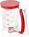 Batter Separator for Cupcakes, Pancakes, Cookie Cake, Waffles, Measuring Baking Tools, Red