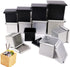Square Cube Smooth Nonstick Leaky Anodizing Aluminium Bread Box Mold with Lid, 6 7 8 9 10cm Cake Toast Maker