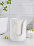 Bathroom Cup Dispenser - 3oz-4oz Ceramic Paper Cup Holder for Countertop, Mouthwash Dixie Cups Accessories