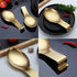 Matte Gold Spoon Rest, Stainless Steel Holder for Stove Top, Kitchen Utensils for Ladles, Tongs, Spatula, Dishwasher