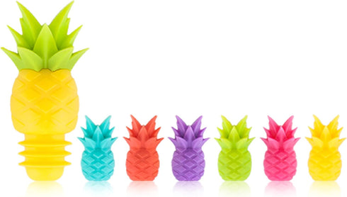 Wine Charms Silicone Drink Markers - Fits Glasses and Cans, Dishwasher Safe
