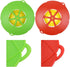 AUANDYU 2-in-1 Spill Stopper Lid Cover and Boil Over Safeguard, Silicone Kitchen Tool (Green and Red)