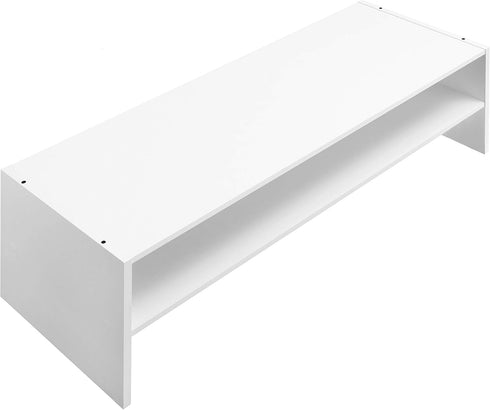 31" 2-Shelf Whitmor Stackable Extra Wide Storage Organizer, White