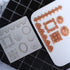 2PCS Silicone Fondant Cake Decorating Mold for Chocolate, Baking, Sugar Craft, Soap, Cupcake - Bee Crown Key Mirror