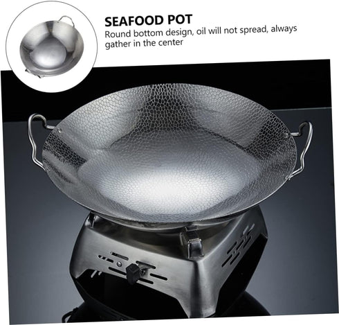 Ciieeo Seafood Pot, Nonstick Grill Pan for Gas Stove, Japanese-style Cooking Pan