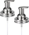 Amolliar Mason Jar Foaming Soap Dispenser Pump Lids, Rustproof Stainless Steel for Regular Mouth Mason Jar, 2Pack