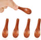 NQEUEPN 4 Pcs Handmade Tiny Wooden Spoons, 2.36in Tiny Spoons for Spices Mini