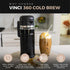 360, 360 (2.0 68 FL.OZ) VINCI Cold Brew Glass Cold Brew Coffee Maker Featuring Patented Dual Filter Brewing Technology