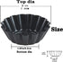 Egg Tart Molds 12PCS Tart Pan, Mini Carbon Steel Non Stick Tart Pans, Tart Molds For Baking (3 inch)