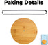 Black Wood Paper Towel Holder, Free-Standing Countertop Kitchen Towel Holder with Non-Slip Base