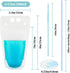 44 17oz MAQIHAN Drink Pouches with Straws Individually-Wrapped - Juice Drink Pouches Adults Alcohol Clear Plastic