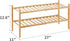 Furshus 2-Tier Closet Bamboo Shoe Rack for Entryway, Stackable | Heavy Duty | Multi-Function, Free Standing Shoe Racks