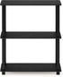 3-Tier Furinno TURN-S-TUBE Storage Shelves, Book Shelf, Corner Shelf, Toolless Open Shelves, for Organization