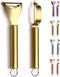 Gold Potato Vegetable and Fruit Peelers, Kyraton Titanium Gold Plating Stainless Steel Set of 2, Sharp Blade