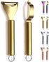 Gold Potato Vegetable and Fruit Peelers, Kyraton Titanium Gold Plating Stainless Steel Set of 2, Sharp Blade
