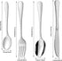 9 Pieces Eating Portion Control Flatware Utensils, Bariatric Silverware for Weight Loss Management with Storage Bag