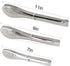 Pack of 3 Sizes Stainless Steel Tongs, Heavy Duty Food Tongs for Salads, Bread, Ham, BBQ, Cooking, Serving