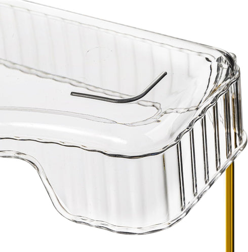 3 Counter Countertop Cididu Tiers Corner Bathroom Organizer, Clear Shelf Storage Rack, Cosmetic Perfume Tray Standing