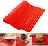 Top Pyramid Pan | Large 16 x 11 inches Red Pyramid Silicone Mat for Cooking, Baking, Roasting, Non-Stick