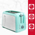 Holstein Housewares 2-Slice Toaster, Mint/Stainless Steel with 7 Browning Control Settings, Great for Toasting