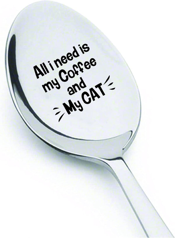 All I Need is Coffee and My Cat - Christmas Gift for Pet Lover, Cat Themed Gifts