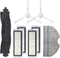 LICHIFIT Sweeping Robot Roller Brush, Side Brush HEPA Filter Cleaning Cloth Rags for 360 S5 S7 Vacuum Cleaner