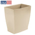 iDesign Small Bathroom Trash Can, Brown, Ideal for Office or Primary and Guest Bathroom, Made in USA