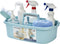 ALINK Large Plastic Shower Caddy Tote, Portable Storage Organizer with Handle for Dorm, Bathroom, Kitchen, Blue