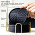 Angardy Homeware Set 6 Silicone Coasters of with Gold Holder - Smart and Modern Design That Holds Your Drinks