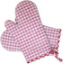 Silicone Oven Mitts Set of 2, Transparent Clear Silicone Shell with Cotton Quilted Lining, Heat Resistant Kitchen Gloves