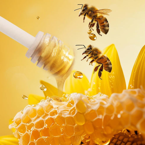 50 Pack 4 Inch Wooden Honey Dipper Sticks, Mini Honey Stirrer Stick, Small Honeycomb Stick for Honeys Jar Dispense