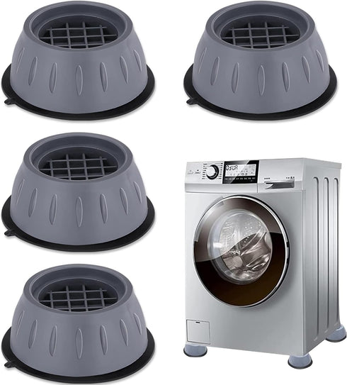 Anti Vibration Pads for Washing Machine, 4 Pcs Noise Reducing Rubber Feet Pads for Furniture, Grey