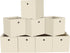 Black Fabric Storage Bins, 11 Inch Foldable Cube Baskets with Handles for Organizing Home, Toys, Clothes, Set of 8