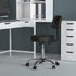 Boss Office Products Be Well Medical Spa Stool with Back, Vinyl, Black