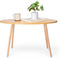 DECOMIL - Modern Oval Coffee Table, End Table for Small Places, Living