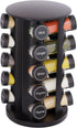 New England Stories Revolving Spice Rack Set with 20 Spice Jars, Kitchen