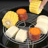 Cabilock 6.3x2.8 Inch Round Steam Rack, Stainless Steel Cooking, Grilling, Canning, Cooling Rack for Baking