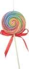 Raz 7" Rainbow Swirl Claydough Lollipop Christmas Ornament