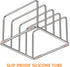 Cutting Board Holder Stand, 304 Stainless Steel Storage Rack, Cutting Board Organizer with 1.0+1.2 Inch Width Slots