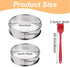 10Pack English Muffin Rings, 4 Inch Stainless Steel Double Rolled Tart Rings Cooking Rings Crumpet Rings, Round Pastry Pastry Ring Mold for Baking Cooking