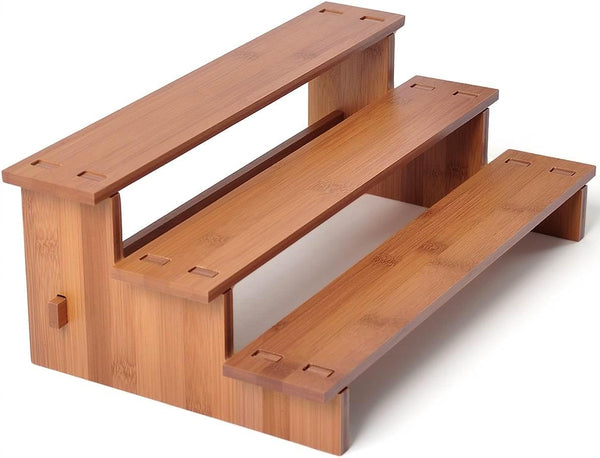 JinDoWin Cabinet Spice Organizer, Spice Organization for Cabinet, 3 Tier Spice Rack Organizer
