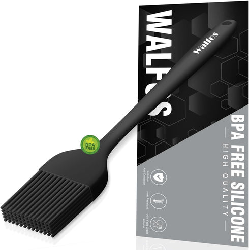 Walfos Silicone Basting Pastry Brush, Heat Resistant for Oil Butter BBQ Grill Baking, BPA Free (10")